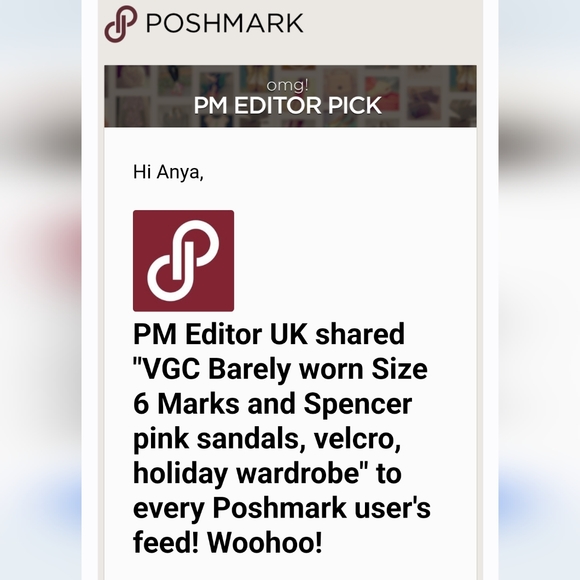 *PM Editor's Pick* AS NEW infant size 6 M&S pink velcro sandals, summer shoes - Picture 3 of 12